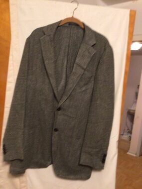 SUITSUPPLY green jacket  “Havand Patch Unstructured silk and linen SZ 40L